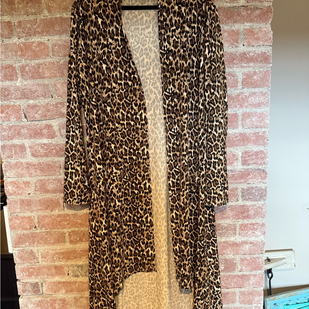 Leopard Print Women's Cardigan